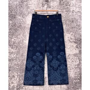 Maeve The Colette Jeans 30 Womens Anthropologie Floral Dark Wash Denim